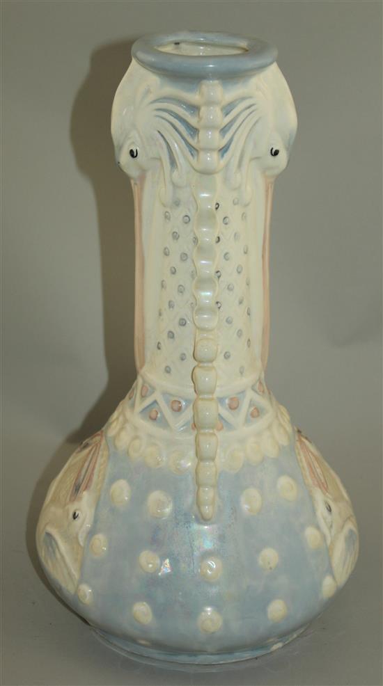 An Amphora Volateria ware lustre vase, 37cm